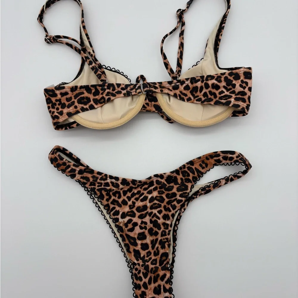 Wild Leopard Print Bikini Set NWT - Picture 7 of 7